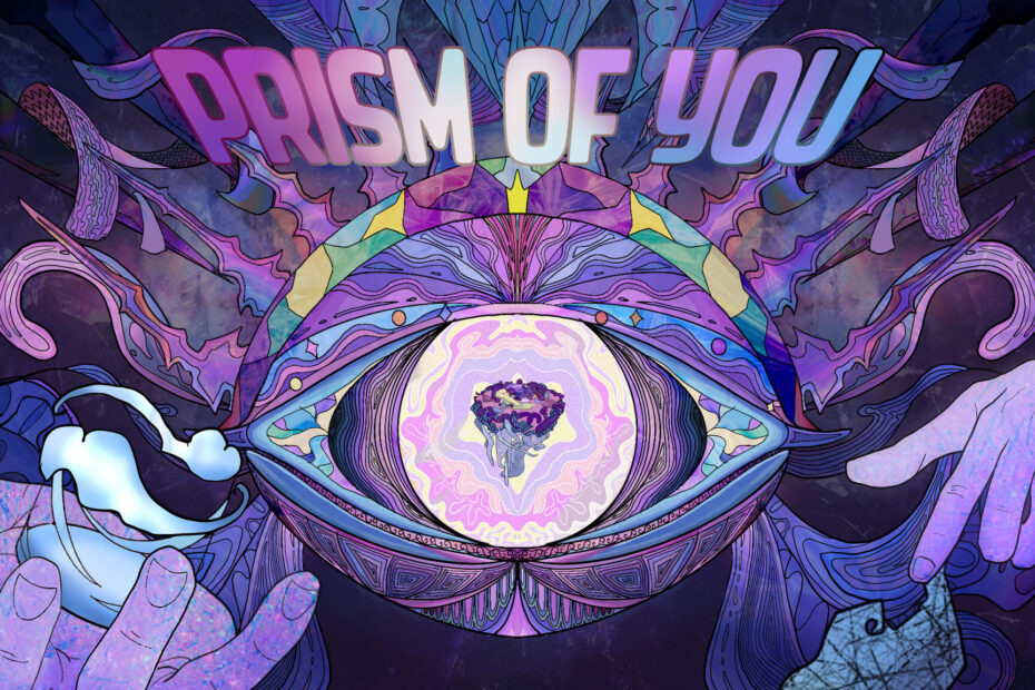 screen caption of visual style and logo of prism of you game